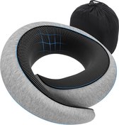 Bol.com Nekkussen - Reiskussen - voor auto - vliegtuig - Nekkussens - reis kussen - Memoryfoam - Traagschuim - Travel Pillow - S... aanbieding