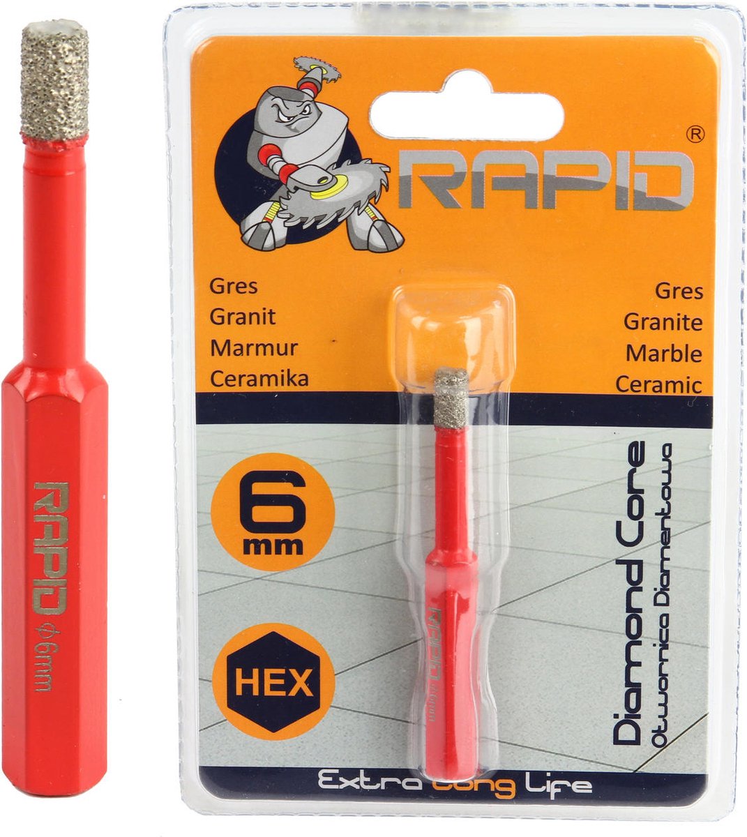 Diamant Gatzaag 6mm HEX Rapid