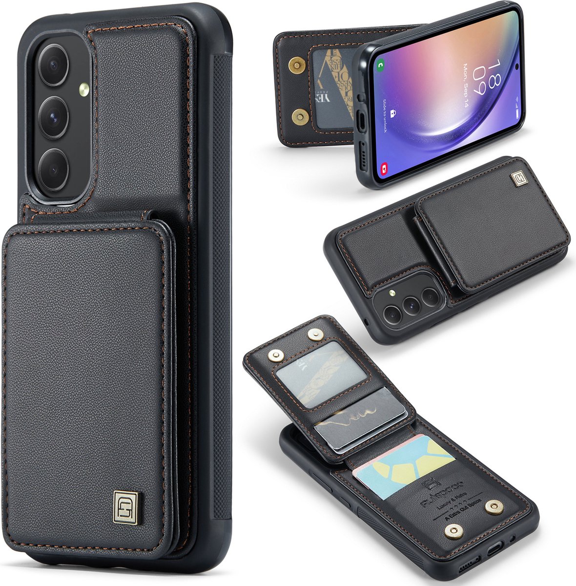 Portemonnee Backcover met RFID-bescherming voor Galaxy S23 Plus _ Zwart