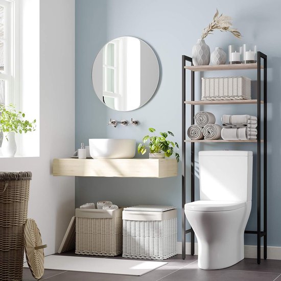Boven het toilet opbergkast, badkamer boven toiletkasten organizer, 24