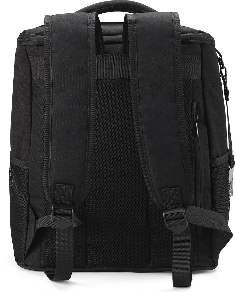 Packaway Koeltas Rugzak 25L - Incl. 2 koelelementen - Incl. flessenopener - Waterafstotend - Anti diefstal vak - 4 Laags geïsoleerd - Zwart — cadeau in Sport & Outdoor - foto 5