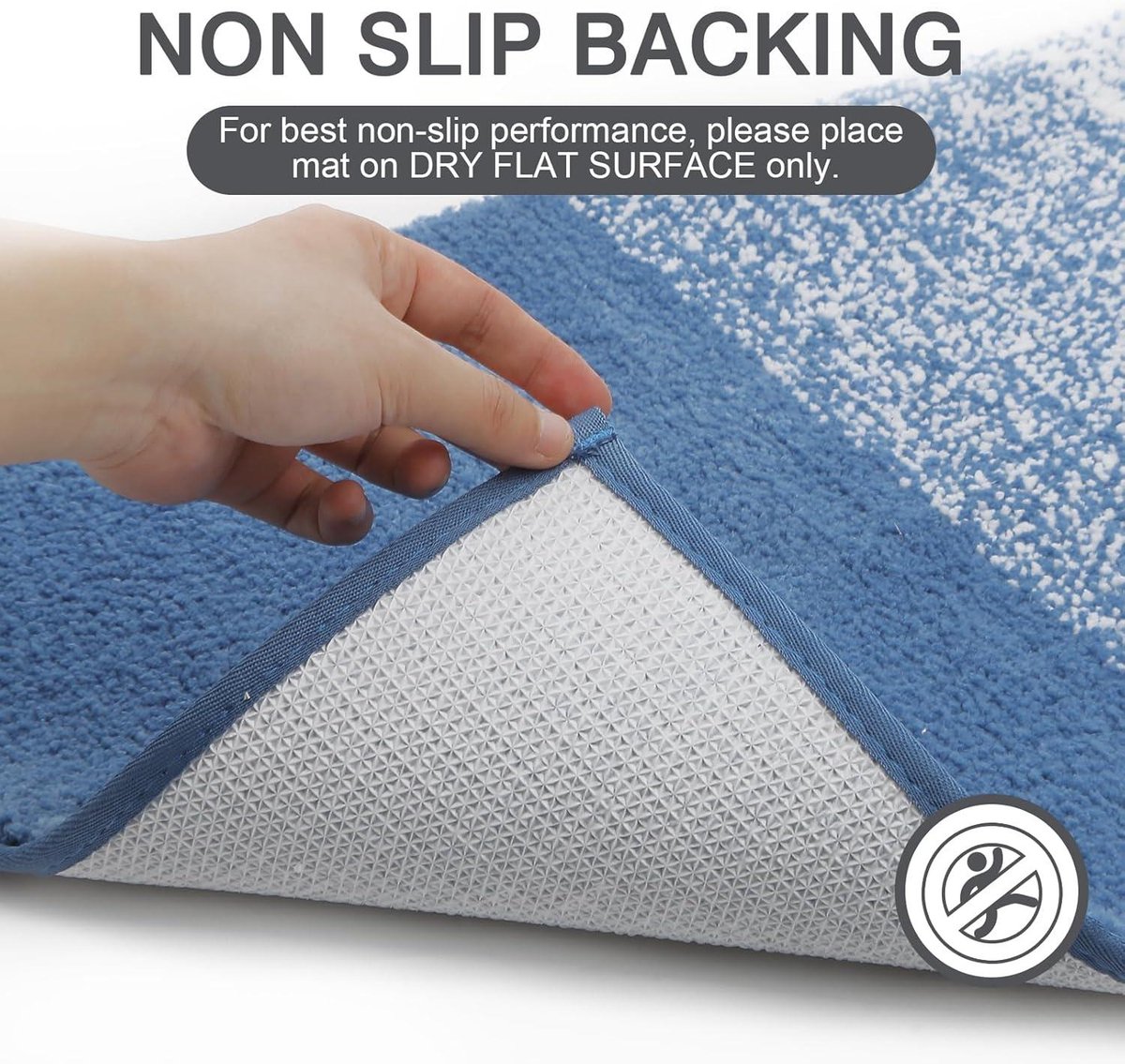 Super Absorberende Badkamermatten In Blauw En Wit Met Japans Great Wave Ontwerp Getufte Zachte Microvezel Badmatten Machinewasbaar Antislip
