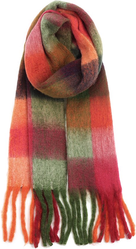 sjaal dames - sjaal dames winter - warme wintersjaal - omslagdoek - 250 cm