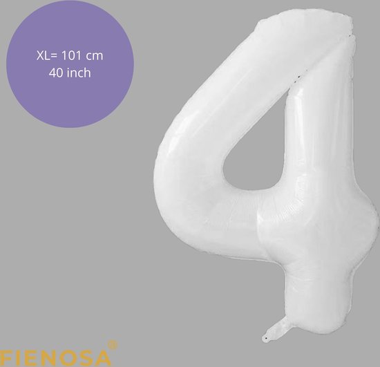 Grabo Groen Cijfer '4' Folie Ballon 101cm