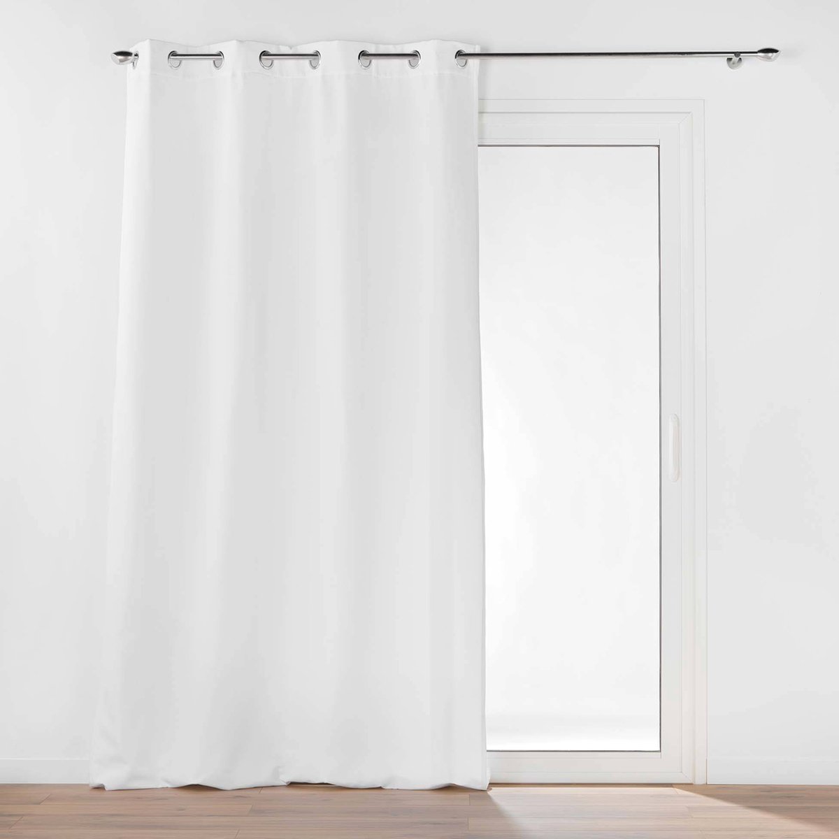 Thermisch gevoerde gordijn met ringen, dubbele laag fleece van microvezel, 135 x 260 cm