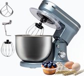 BluMill Keukenmixer - 1200W - 6 Snelheden - 5L - Metallic Blauw