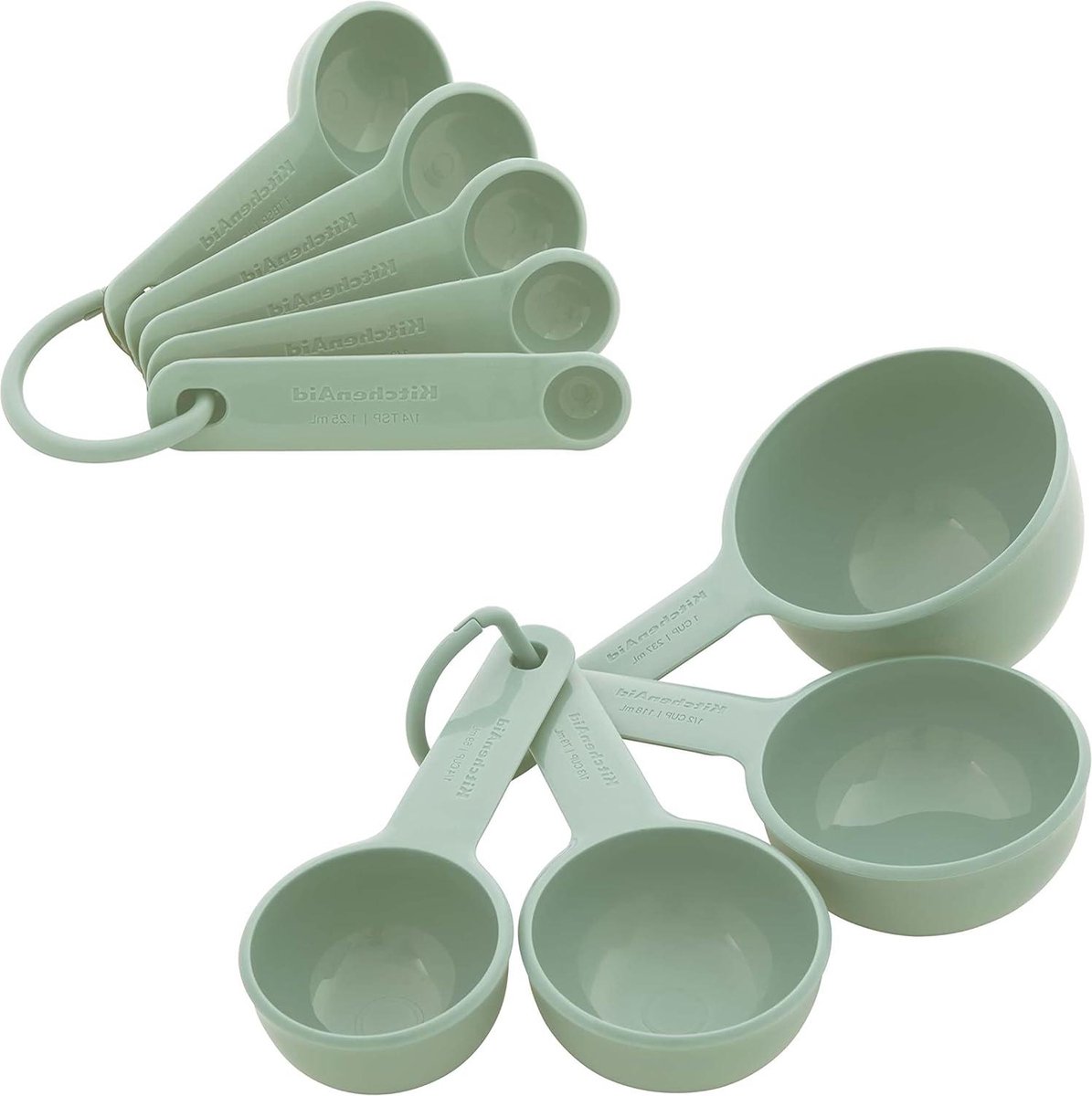 Universele Measuring Cup & Spoon Set 9 Pistache - KitchenAid Culinaire Accessoires
