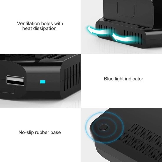 Unitek Oplaadstation voor mobiele telefoon, 60 W, meervoudig, 10 poorten, USB-laadstation voor meerdere apparaten met SmartIC-technologie en instelbare verdelers voor tablet en andere USB-apparaten