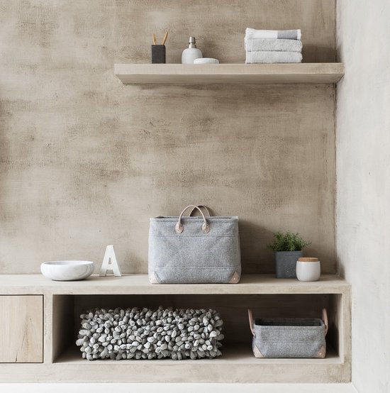 Aquanova Rocca - Badmat - 60x100 cm - Zilvergrijs