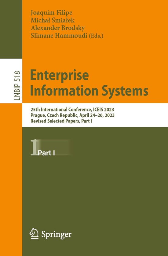 Lecture Notes in Business Information Processing 518 - Enter ... - cover