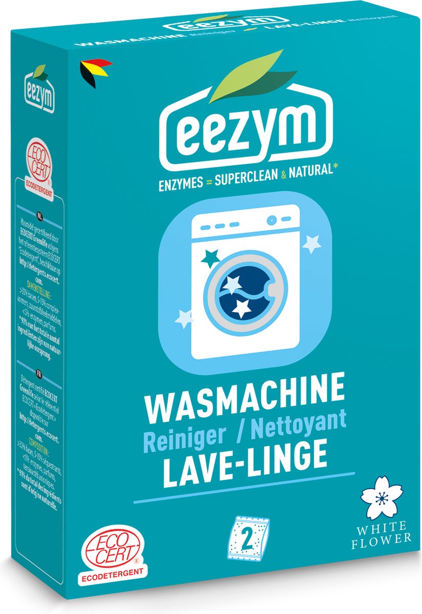 Bol.com Eezym - Wasmachine reiniger - 2 zakjes - 2 x 125g aanbieding