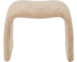 J-Line kruk N shape - textiel - beige