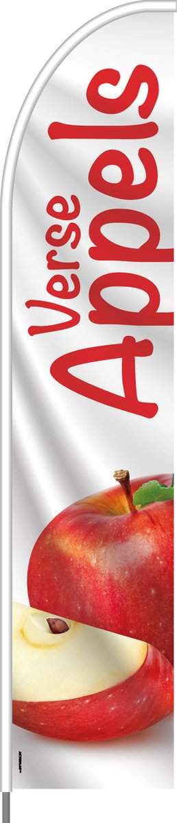 Beachflag - Verse Appels - Vlag + Hengelsysteem + Draagtas - Actievlag.nl