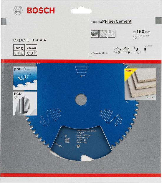 Bosch 2.608.644.121 Cirkelzaagblad | Expert for Fiber Cement | 160 x 20 mm | 4T | Online