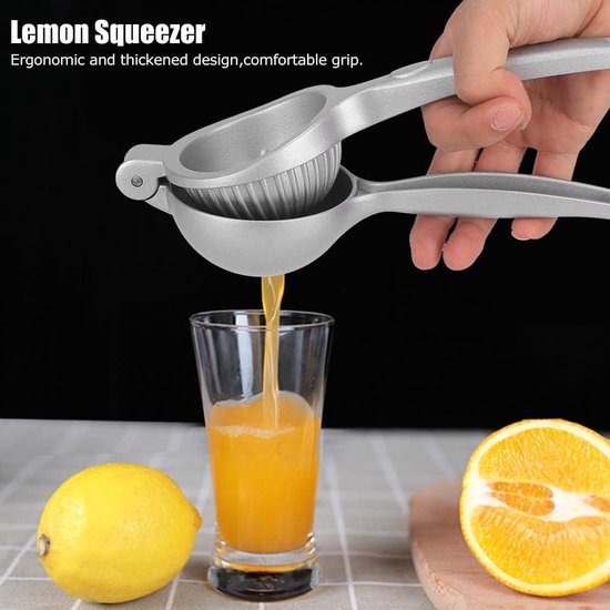 Handmatige Citroenpers - RVS Citrus Juicer voor Efficiënt Sappen Handmatige Citroenpers - RVS Citrus Juicer voor Efficiënt Sappen