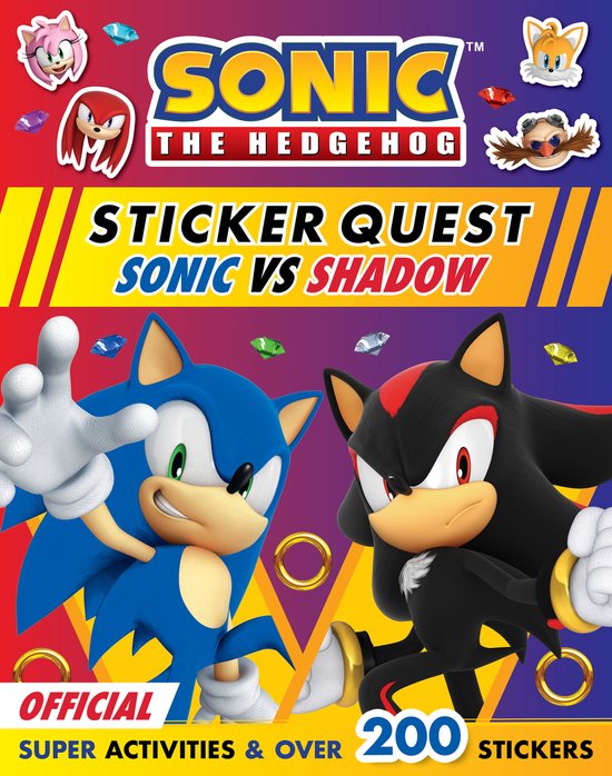 Sonic the Hedgehog Sticker Quest: Sonic vs Shadow - cover