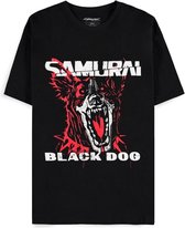 Cyberpunk 2077 - Black Dog Samurai Album Art T-shirt - XL