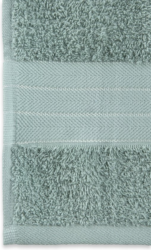 2x serviettes éponge en coton premium vert clair - 70x140 - qualité hôtelière - merveilleusement douces et souples - absorbant l'humidité - bord tissé - aspect luxueux