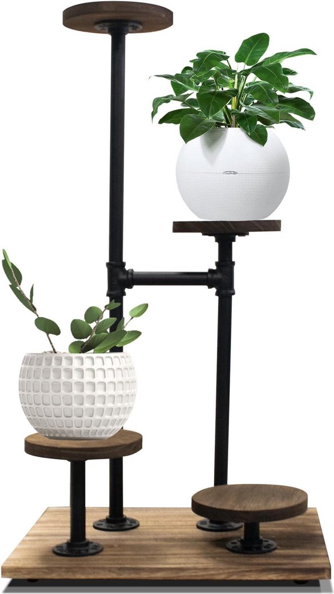 Green Harmony Plantenstandaard bloemenrek- bloemenstandaard- metalen bloempot rek- presentatierek- tuin terras- kantoor- woonkamer plantenrek 4
