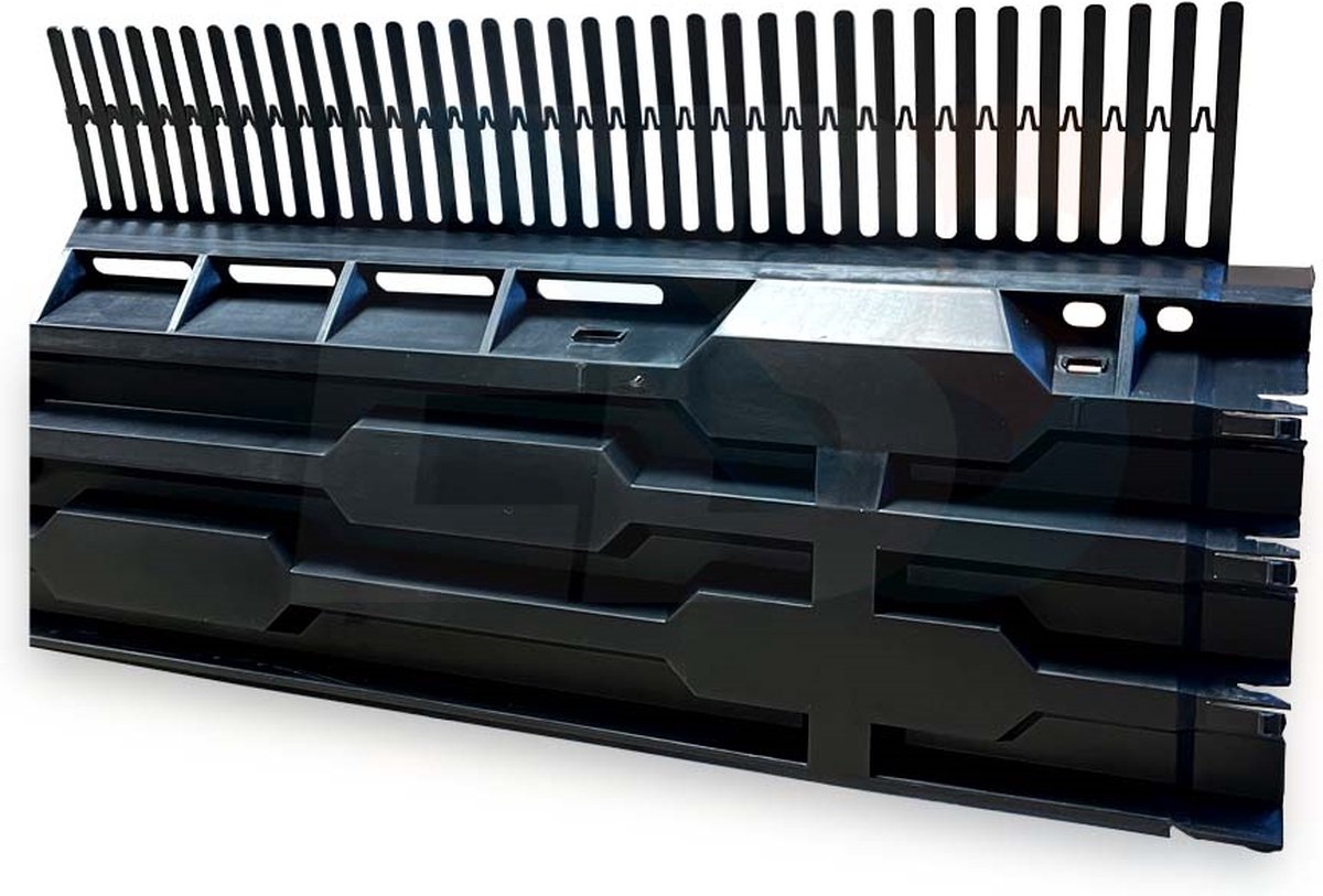 European Building Supply (EBS) EBS Combi Dakvoetprofiel PRO 125 mm 1 meter 12 meter set + RVS Schroeven