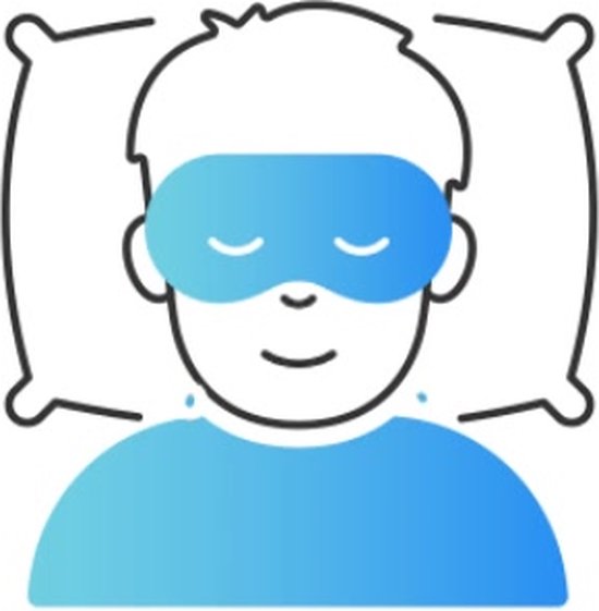 PurelyGoods® Slaapmasker - Oogmasker - Verduisterend - Mannen en Vrouwen - Katoen - Oceaan Blauw