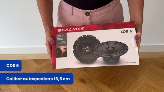 Caliber Auto Speakers - Autospeakers 16,5 cm - 30 mm Mylar Dome Tweeters - 240 Watt Totaal Vermogen - 2-weg Coaxiaal Luidspreker set (CDS6)