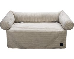 Designed by Lotte Bankkussen Ribbed Lichtgrijs 90 x 55 x 13,5 cm