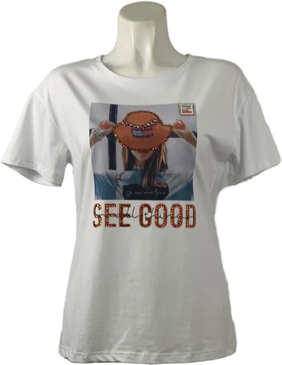 Trendy T-shirt met Unieke Print en Comfortabele Pasvorm