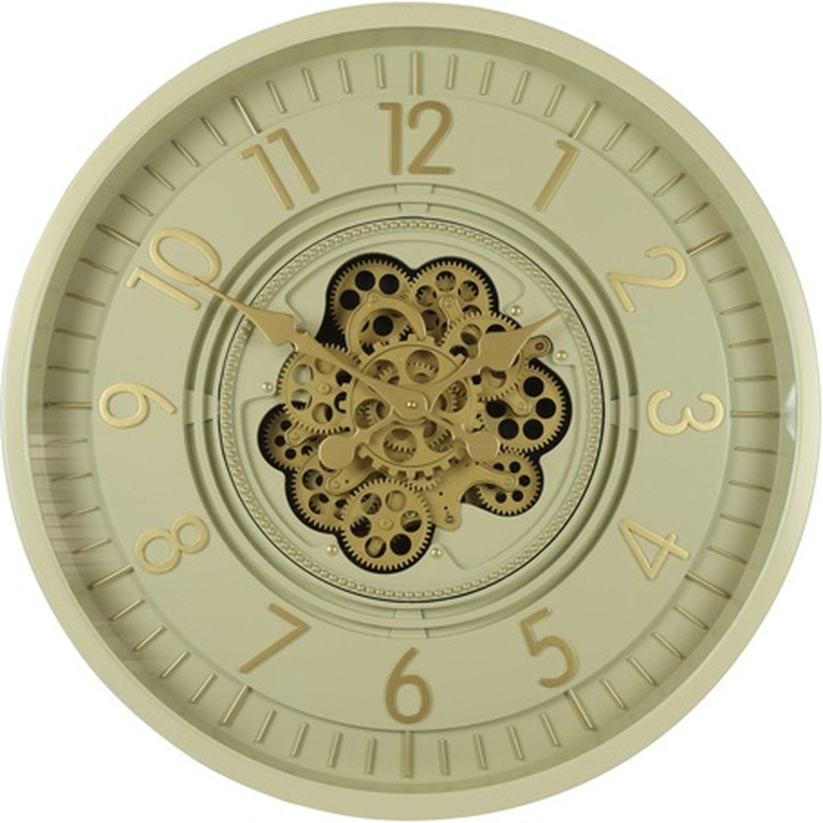 Countryfield Wandklok Celestial metaal Ø66CM crème