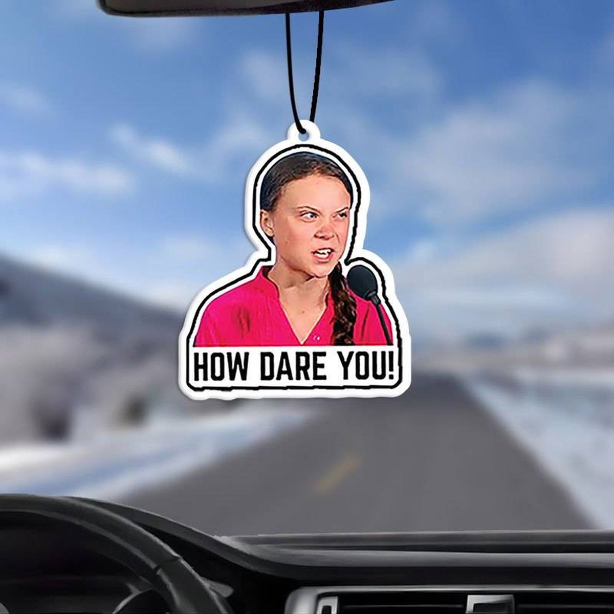 Goedkoopste GRETA HOW DARE YOU Geurboom - Auto Luchtverfrisser - Geurdispenser - Geurhanger Auto - Auto Geurverfrisser
