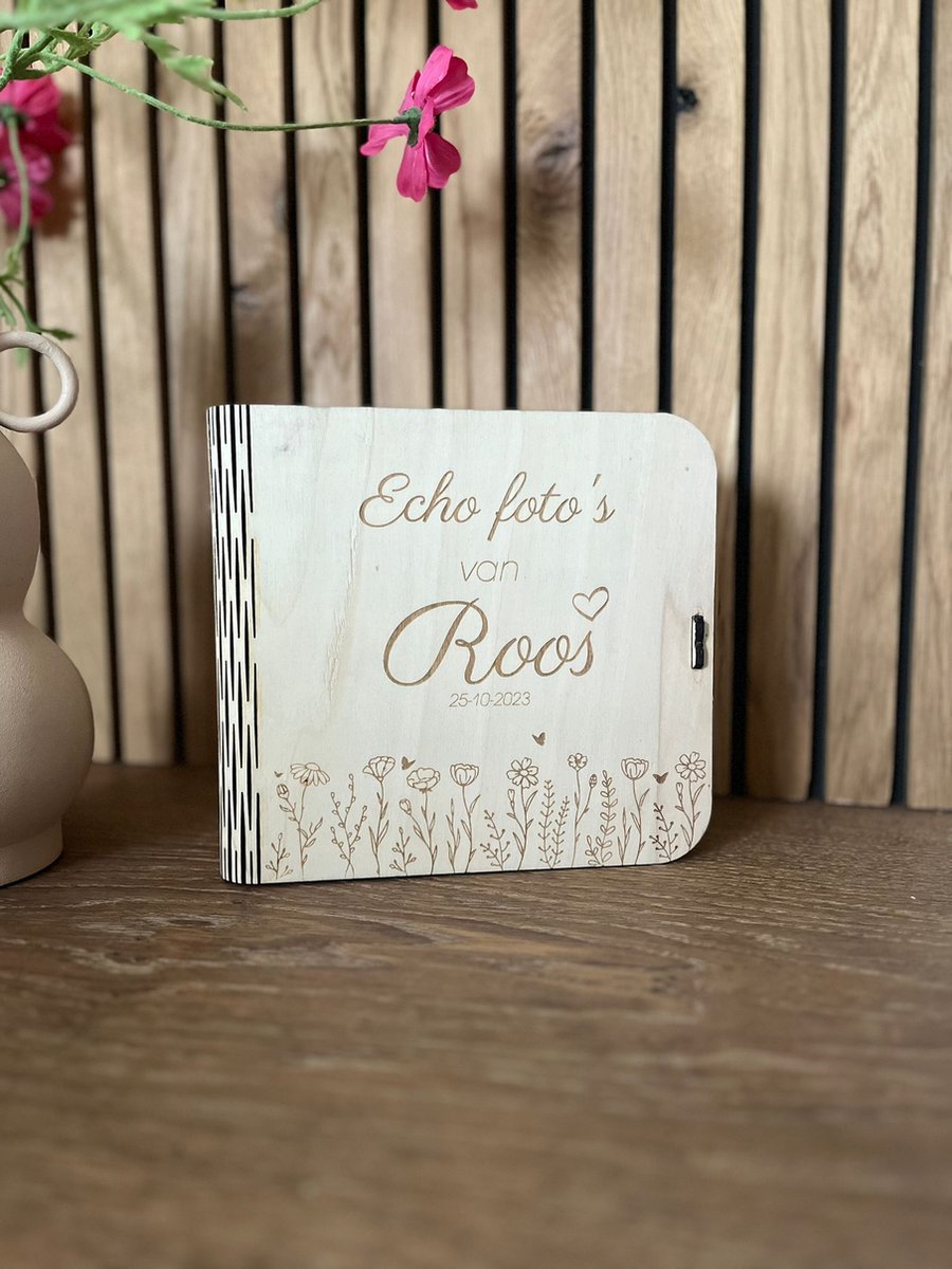 Goedkoopste Echo foto bewaardoosje – Veldbloemen met naam