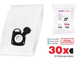 30x Stofzuigerzakken geschikt voor Rowenta Silence Force / X-Trem 3D - Zakken Vervangen Silence Force 4A Compact - X-Trem Power - ZR200520 - ZR200540 - ZR200720 - ZR200920 stofzakken