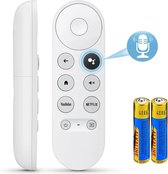 Remote control voor Chromecast TV | afstandsbediening voor Chromecast | Afstandsbediening Wit voor Google TV | inclusief batterijen