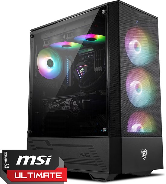 MSI Intel Game PC – GeForce RTX 4060 Ti 16GB SE – Intel Core i5-12600KF – 16GB DDR5 – 1TB SSD