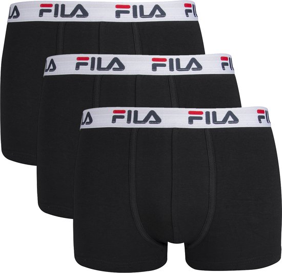 FILA - Boxers Basic - Lot de 3 - Taille M - Zwart