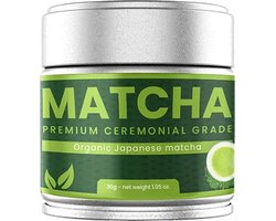 Matcha Premium Ceremonial Grade - 100% natuurlijk - Matcha thee - Matcha uit Japan - Ceremoniële matcha thee - Matcha poeder - Groene thee - 30 gram