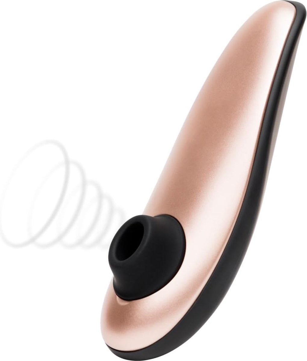 Goedkoopste Womanizer Classic opzetvibrator, clitoriszuur, intieme stimulator, 8 intensiteitsniveaus, donkerpaars - rosé goud