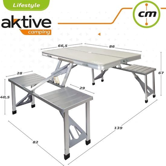 Campingtafel met 4 krukjes kopen? | Campingstoelen & campingtafels