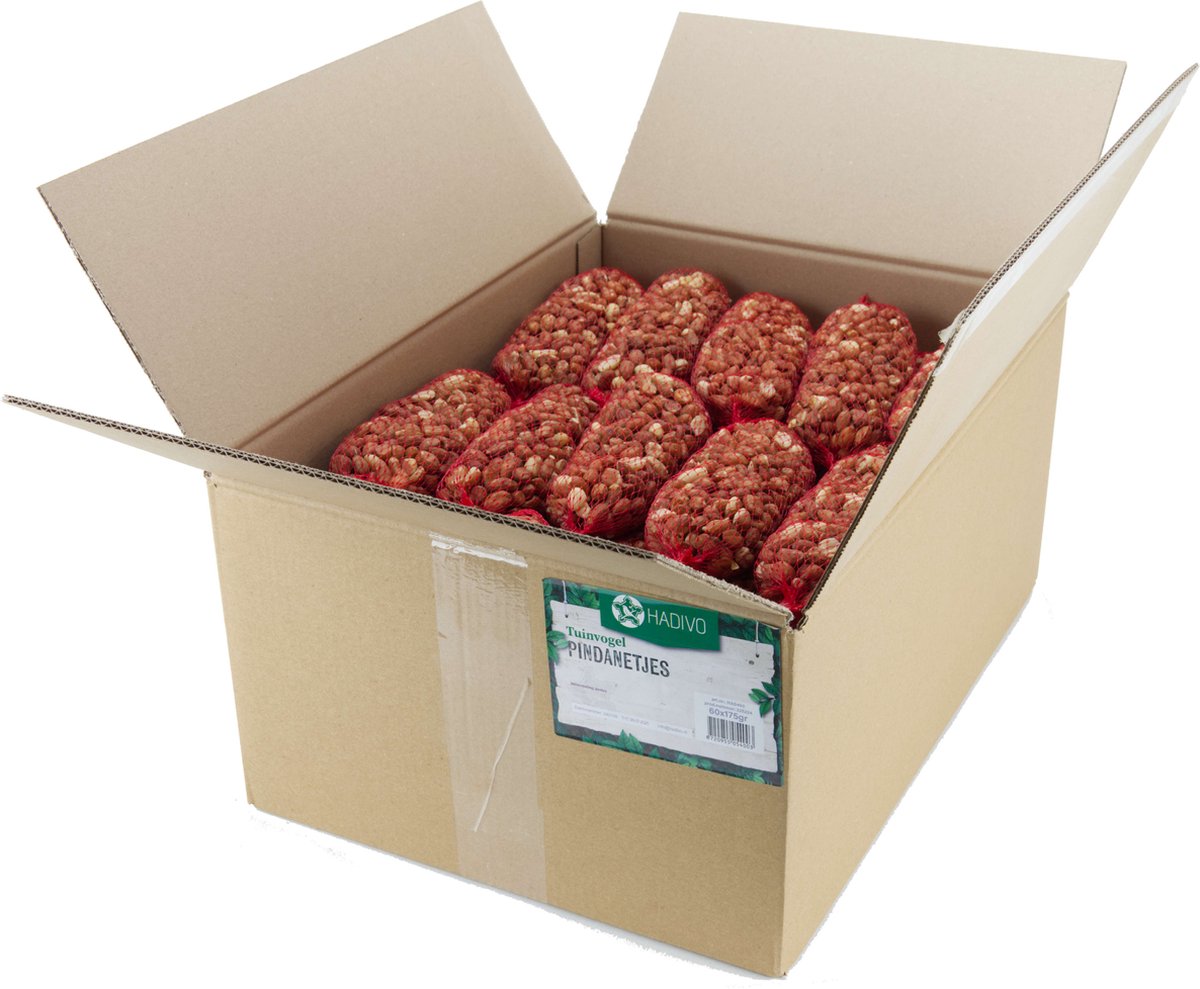 Hadivo Pindanetjes á 195 gram, doos 60 stuks