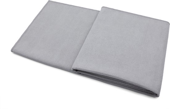 Serviette De Yoga Chaude Mettadali – 70×25 Pouces – Gris Antidérapant – Neuve Sans étiquette