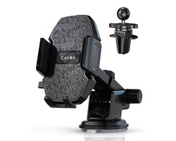 Cavos Telefoonhouder Auto Met Zuignap 3-in-1 - Autohouder Voor Dashboard, Voorruit & Ventilatie - GSM Houder Voor Alle Telefoons - Auto Accessories - 360° Draaibaar Cavos Telefoonhouder Auto Met Zuignap 3-in-1 - Autohouder Voor Dashboard, Voorruit & Ventilatie - GSM Houder Voor Alle Telefoons - Auto Accessories - 360° Draaibaar