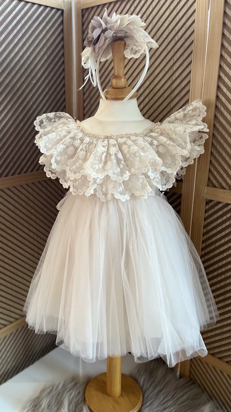 vintage feestjurk met haardiadeem tule jurk mouwloze jurk in spaanse stijl flamenco. bol