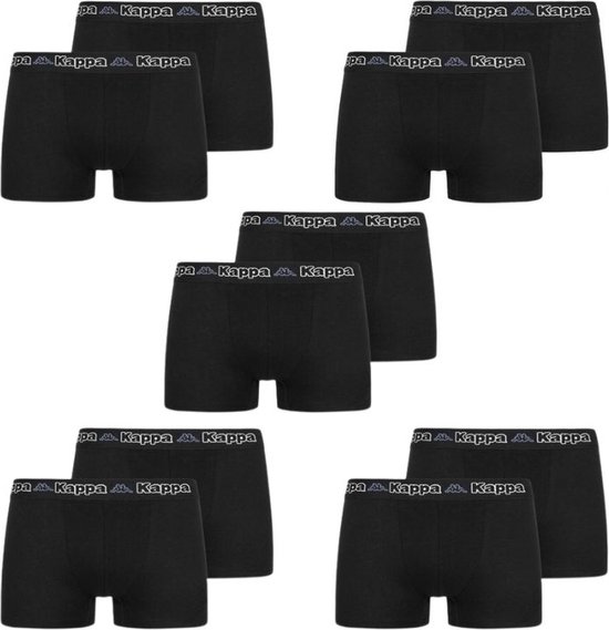 Kappa Vario 3pack Boxer Shorts 708386-19-4006, Hommes, Zwart, boxers, taille: XL