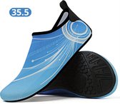 Livano Waterschoenen Voor Kinderen & Volwassenen - Aqua Shoes - Aquaschoenen - Afzwemschoenen - Zwemles Schoenen - Hemelsblauw - Maat 35.5