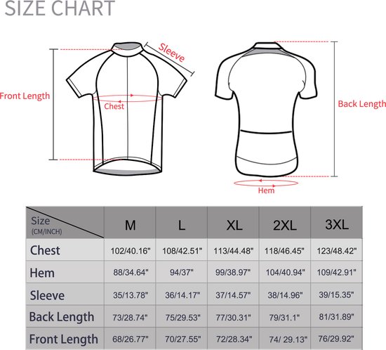 MEETYOO Herenfietsshirts Vochtafvoerend Korte mouwen Snel Fietsshirt Heren - Korte Mouwen - Wielershirt - Cycling ComfortFit Comfort Wielrenshirt Met 3 zakken en reflecterende strips-Groente-XL — afbeelding 5