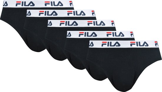 FILA - Culottes hommes - Paquet de 5 - Taille M - Zwart