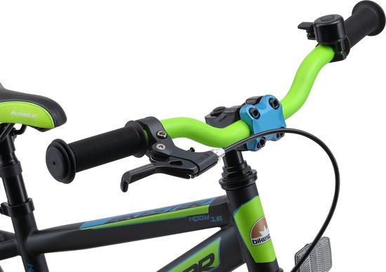 Bikestar 16 inch Urban Jungle kinderfiets, zwart / groen van Bikestar — afbeelding 2