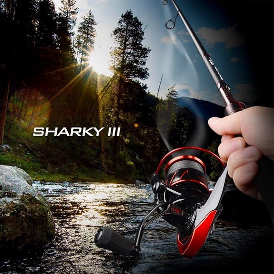 HDJ Spinning Reel - Pro Angler Vissersuitrusting - 5000 Serie - Werpmolen - Waterdicht - Zeewater Bestendig - Zwart — afbeelding 4
