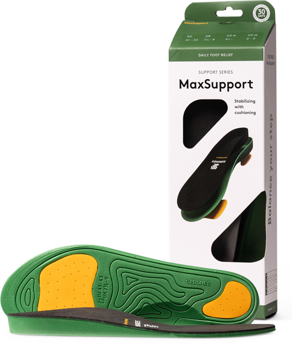 52Bones MaxSupport inlegzolen - goede ondersteuning en demping - maat 38-40