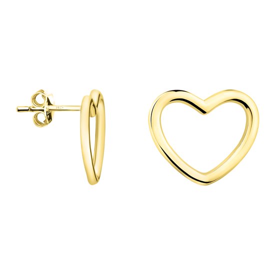 Orecchini A Piercing Finto Sofia Milani In Argento 925 Con Placcato Oro - Design A Cuore, Ipoallergenici
